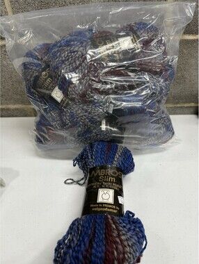 Tahki Imports Ambrosia Slim New Wool Yarn Shade 663 Multi Color 10 Skein Lot